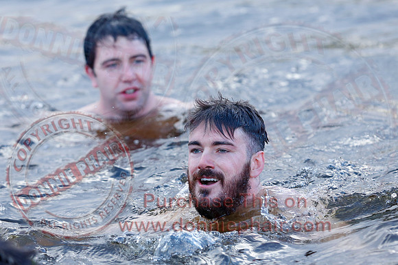 New Years Day Charity Swim at Galloon Island.