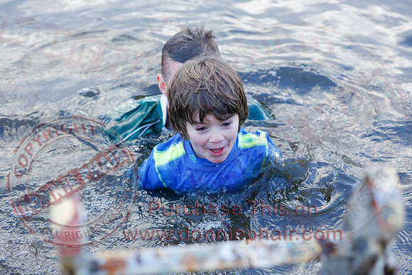 New Years Day Charity Swim at Galloon Island.