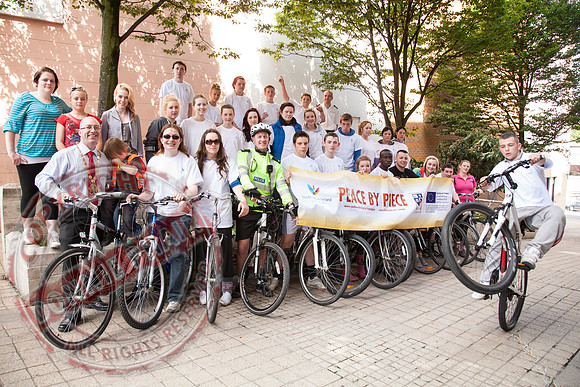 Peace By Piece charity bike ride launch.