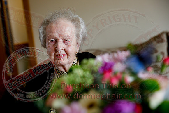 Emily Armstrong, the longest living Housing Executive Tenant.