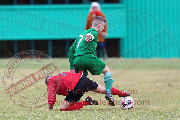 Irvinestown Wanderers (1) V Ardoyne (2) in Irish Junior Cup.