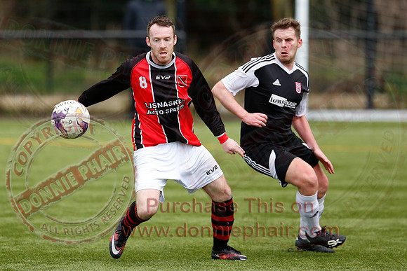 Lisnaskea Rovers (1) V Dergview Reserves (5) in Fermanagh and Western League Division Two.