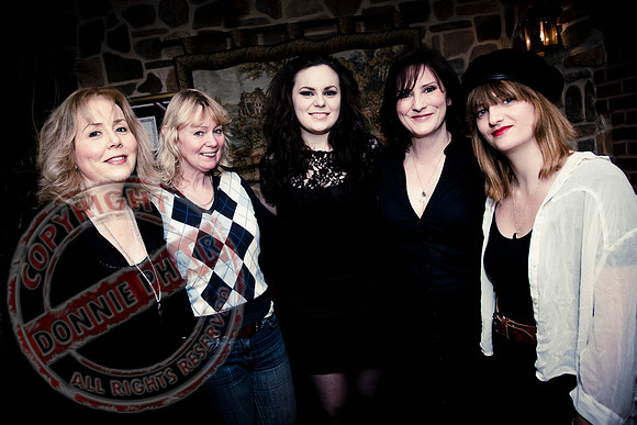 The Blandings Production Crew at the Watermill Restaurant, Lisnaskea.