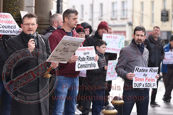 Independent Councillors Protest over Censorship outside Enniskillen Townhall-15