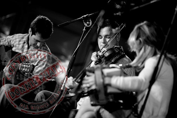 Sharon Shannon and Eleanor Shanley at the Newtownbutler Festival.