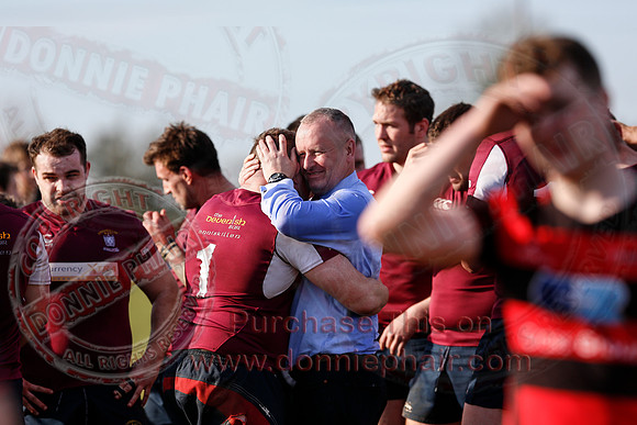 Enniskillen 1st XV (36) V Armagh 2nd XV (5) in Rugby Towns Cup Semi-Final.