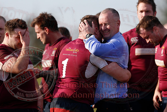 Enniskillen 1st XV (36) V Armagh 2nd XV (5) in Rugby Towns Cup Semi-Final.