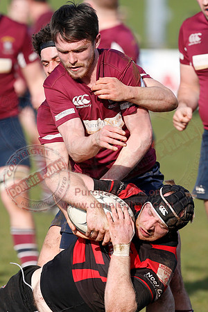 Enniskillen 1st XV (36) V Armagh 2nd XV (5) in Rugby Towns Cup Semi-Final.