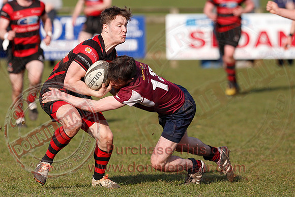 Enniskillen 1st XV (36) V Armagh 2nd XV (5) in Rugby Towns Cup Semi-Final.