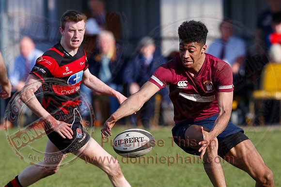 Enniskillen 1st XV (36) V Armagh 2nd XV (5) in Rugby Towns Cup Semi-Final.