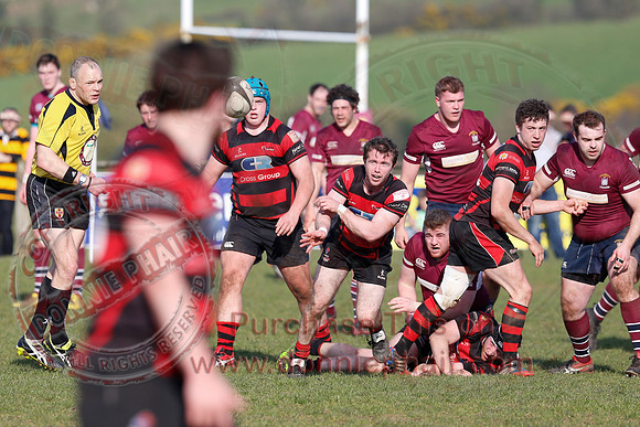 Enniskillen 1st XV (36) V Armagh 2nd XV (5) in Rugby Towns Cup Semi-Final.