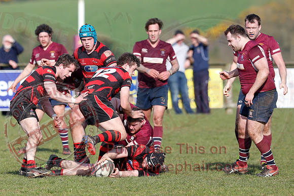 Enniskillen 1st XV (36) V Armagh 2nd XV (5) in Rugby Towns Cup Semi-Final.