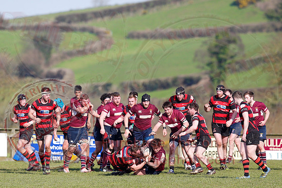 Enniskillen 1st XV (36) V Armagh 2nd XV (5) in Rugby Towns Cup Semi-Final.