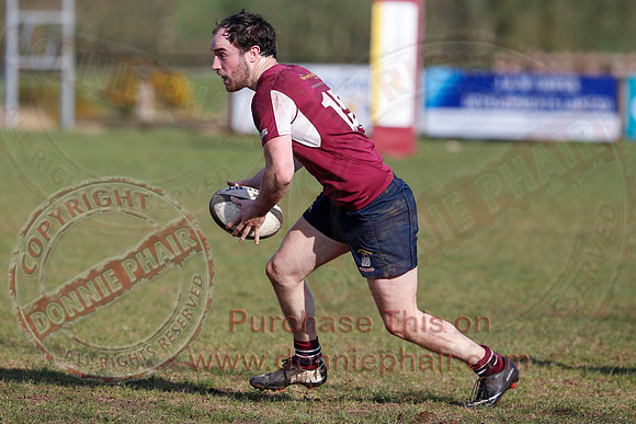 Enniskillen 1st XV (36) V Armagh 2nd XV (5) in Rugby Towns Cup Semi-Final.
