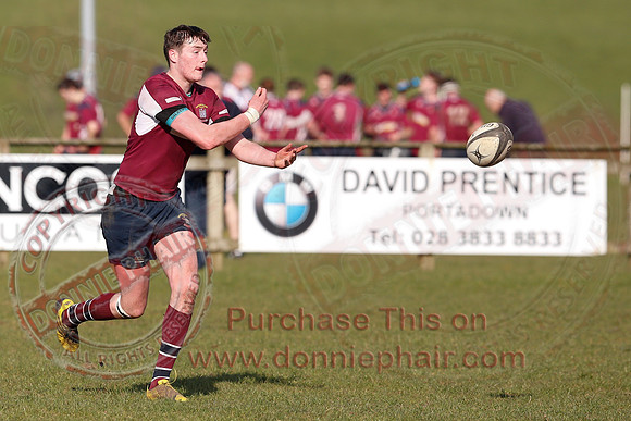 Enniskillen 1st XV (36) V Armagh 2nd XV (5) in Rugby Towns Cup Semi-Final.