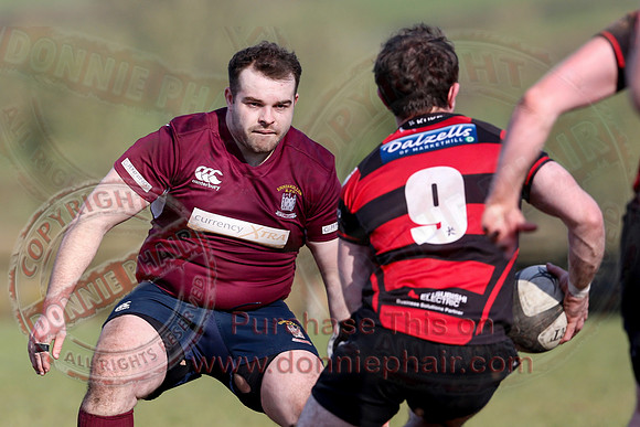Enniskillen 1st XV (36) V Armagh 2nd XV (5) in Rugby Towns Cup Semi-Final.