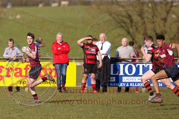 Enniskillen 1st XV (36) V Armagh 2nd XV (5) in Rugby Towns Cup Semi-Final.