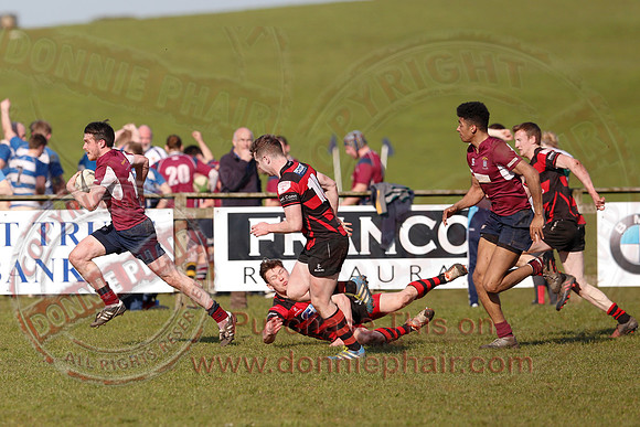 Enniskillen 1st XV (36) V Armagh 2nd XV (5) in Rugby Towns Cup Semi-Final.