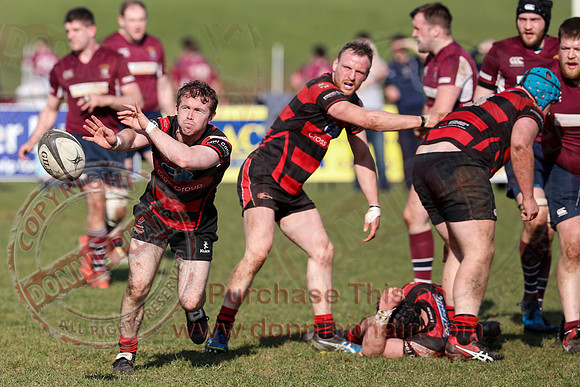 Enniskillen 1st XV (36) V Armagh 2nd XV (5) in Rugby Towns Cup Semi-Final.