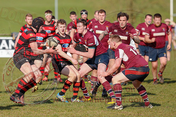 Enniskillen 1st XV (36) V Armagh 2nd XV (5) in Rugby Towns Cup Semi-Final.
