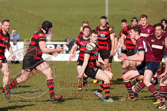 Enniskillen 1st XV (36) V Armagh 2nd XV (5) in Rugby Towns Cup Semi-Final.