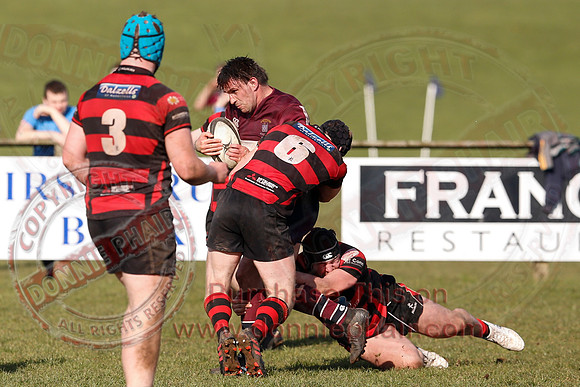 Enniskillen 1st XV (36) V Armagh 2nd XV (5) in Rugby Towns Cup Semi-Final.