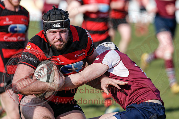 Enniskillen 1st XV (36) V Armagh 2nd XV (5) in Rugby Towns Cup Semi-Final.