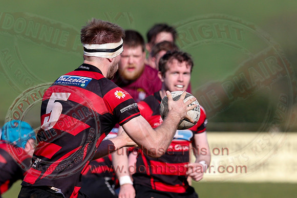 Enniskillen 1st XV (36) V Armagh 2nd XV (5) in Rugby Towns Cup Semi-Final.