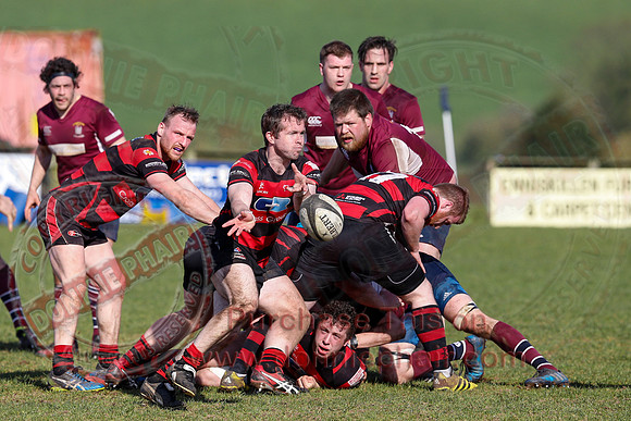 Enniskillen 1st XV (36) V Armagh 2nd XV (5) in Rugby Towns Cup Semi-Final.