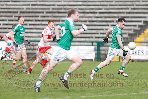 Fermanagh (0-13) v Derry (2-8) in Division 2 Allianz GAA Football League, Round 7.