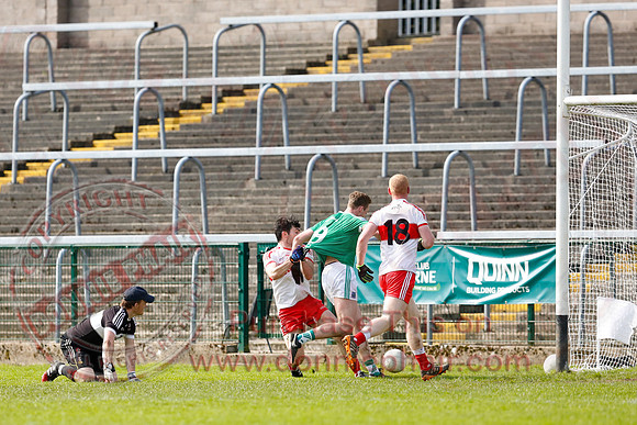 Fermanagh (0-13) v Derry (2-8) in Division 2 Allianz GAA Football League, Round 7.