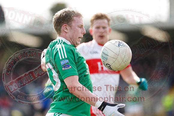 Fermanagh (0-13) v Derry (2-8) in Division 2 Allianz GAA Football League, Round 7.