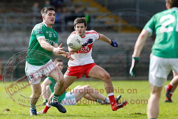 Fermanagh (0-13) v Derry (2-8) in Division 2 Allianz GAA Football League, Round 7.
