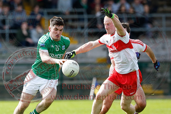 Fermanagh (0-13) v Derry (2-8) in Division 2 Allianz GAA Football League, Round 7.