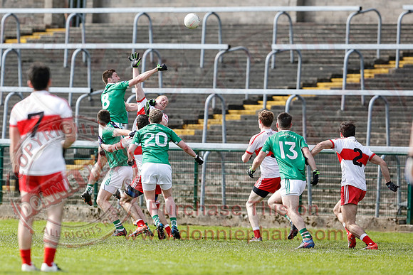 Fermanagh (0-13) v Derry (2-8) in Division 2 Allianz GAA Football League, Round 7.