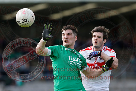 Fermanagh (0-13) v Derry (2-8) in Division 2 Allianz GAA Football League, Round 7.