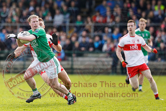 Fermanagh (0-13) v Derry (2-8) in Division 2 Allianz GAA Football League, Round 7.