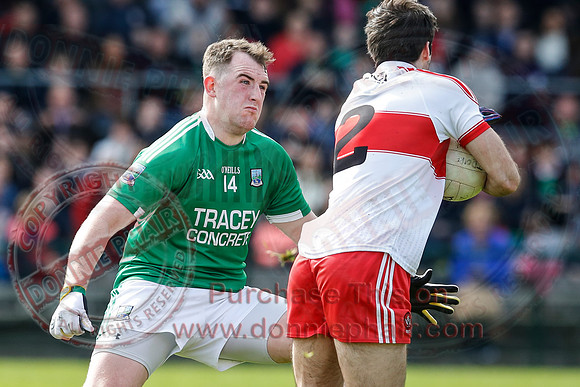 Fermanagh (0-13) v Derry (2-8) in Division 2 Allianz GAA Football League, Round 7.