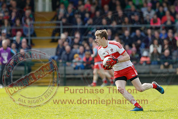 Fermanagh (0-13) v Derry (2-8) in Division 2 Allianz GAA Football League, Round 7.