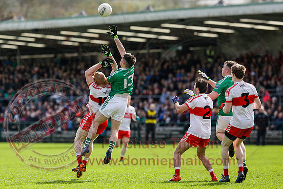 Fermanagh (0-13) v Derry (2-8) in Division 2 Allianz GAA Football League, Round 7.