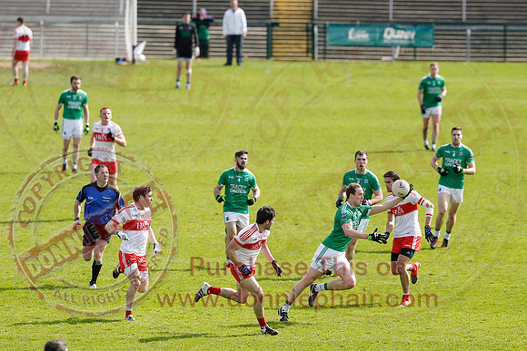 Fermanagh (0-13) v Derry (2-8) in Division 2 Allianz GAA Football League, Round 7.