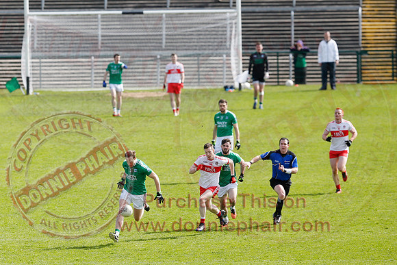 Fermanagh (0-13) v Derry (2-8) in Division 2 Allianz GAA Football League, Round 7.