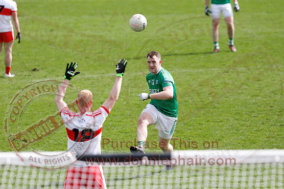 Fermanagh (0-13) v Derry (2-8) in Division 2 Allianz GAA Football League, Round 7.