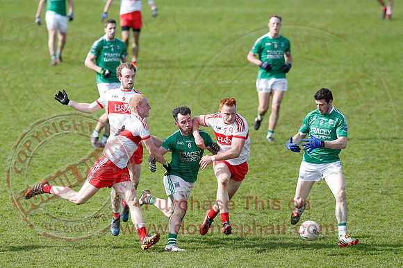 Fermanagh (0-13) v Derry (2-8) in Division 2 Allianz GAA Football League, Round 7.