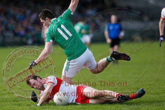 Fermanagh (0-13) v Derry (2-8) in Division 2 Allianz GAA Football League, Round 7.