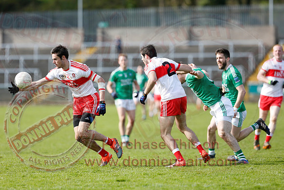 Fermanagh (0-13) v Derry (2-8) in Division 2 Allianz GAA Football League, Round 7.