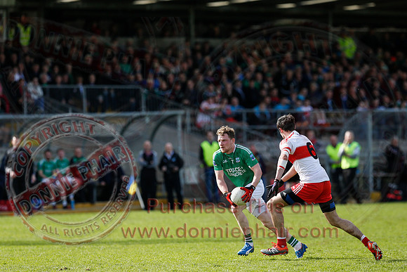 Fermanagh (0-13) v Derry (2-8) in Division 2 Allianz GAA Football League, Round 7.