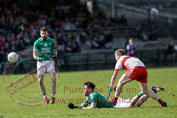 Fermanagh (0-13) v Derry (2-8) in Division 2 Allianz GAA Football League, Round 7.