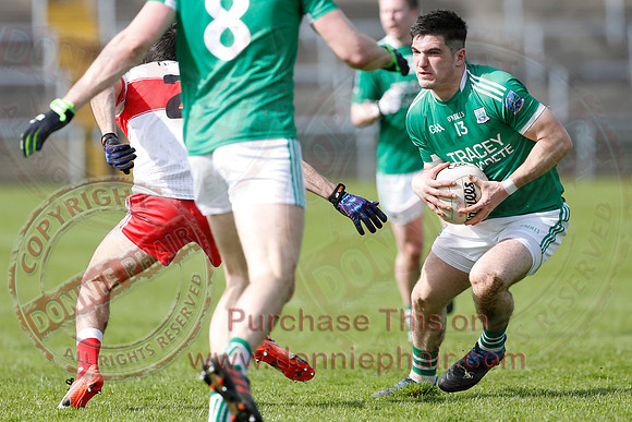 Fermanagh (0-13) v Derry (2-8) in Division 2 Allianz GAA Football League, Round 7.