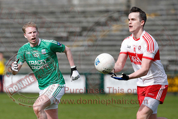 Fermanagh (0-13) v Derry (2-8) in Division 2 Allianz GAA Football League, Round 7.